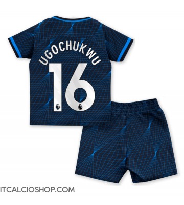 Chelsea Lesley Ugochukwu #16 Seconda Maglia Bambino 2023-24 Manica Corta (+ Pantaloni corti)